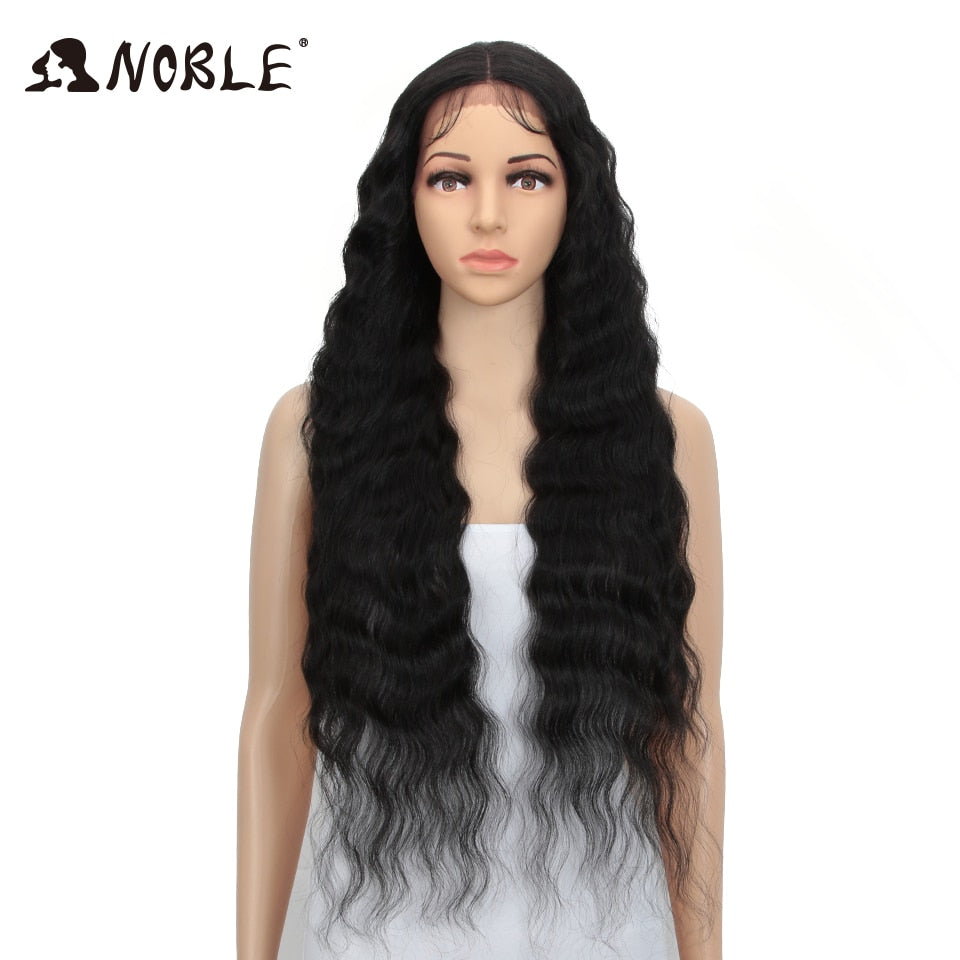 Synthetic Lace Wig 30 Inch Long Wavy Wig Ombre Blonde Wig Synthetic Lace Wigs Cosplay Synthetic Lace Wig