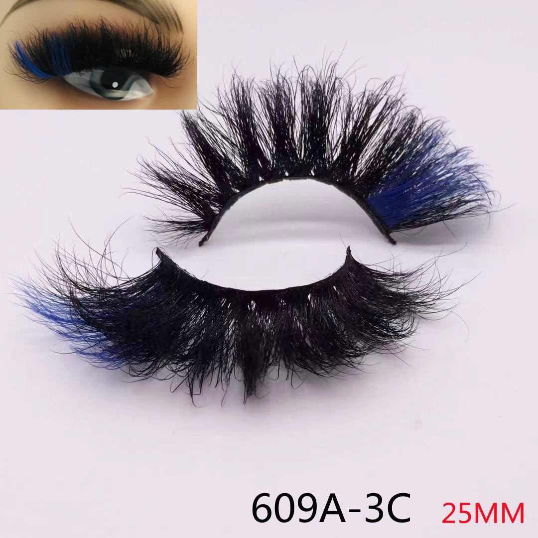 Rainbow Eye Lashes Cruelty Free Silk Lace Colored Eyelashes Dramatic Makeup Beauty Purple/pink/blue Cilias ombre eyelashes