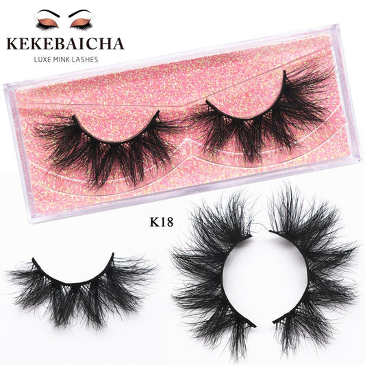 5D Mink Eyelashes Makeup Eyelashes 3D Lashes Fluffy Soft Wispy Volume Thick Long Mink False Eyelashes