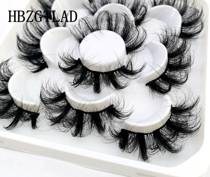 5 pairs natural false eyelashes fake lashes long makeup 3d mink lashes eyelash extension mink eyelashes for beauty