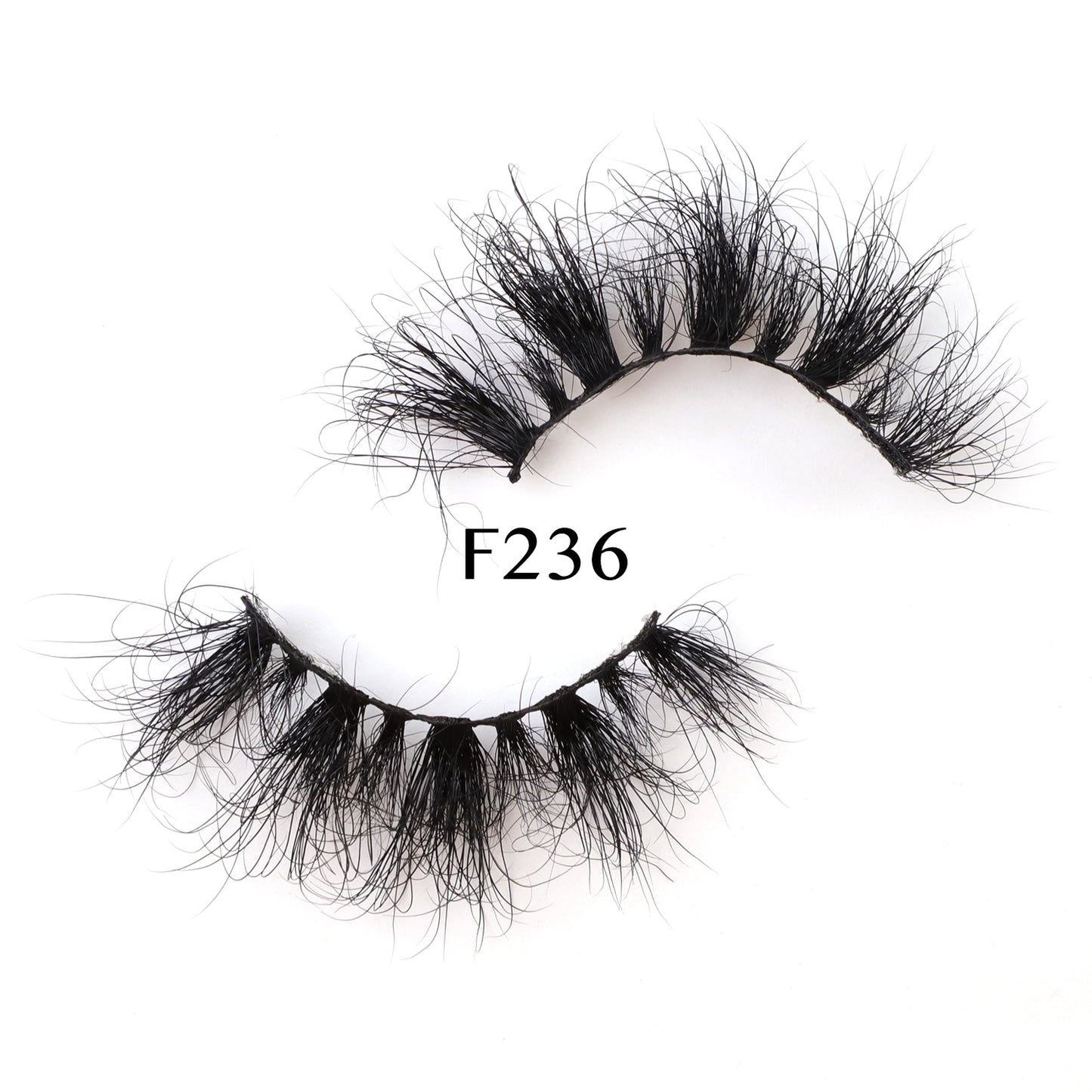 25mm Real Mink Hair Lashes Messy Fluffy Lash Soft Natural Eyelashes 1 Pair Long Crisscross Strip Makeup Beauty Eyelash