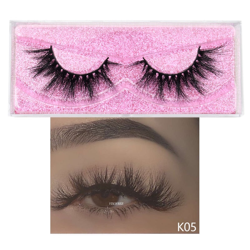 5D Mink Long Lasting Lashes Natural Dramatic Volume Extension Thick Long 3D False Eyelashes