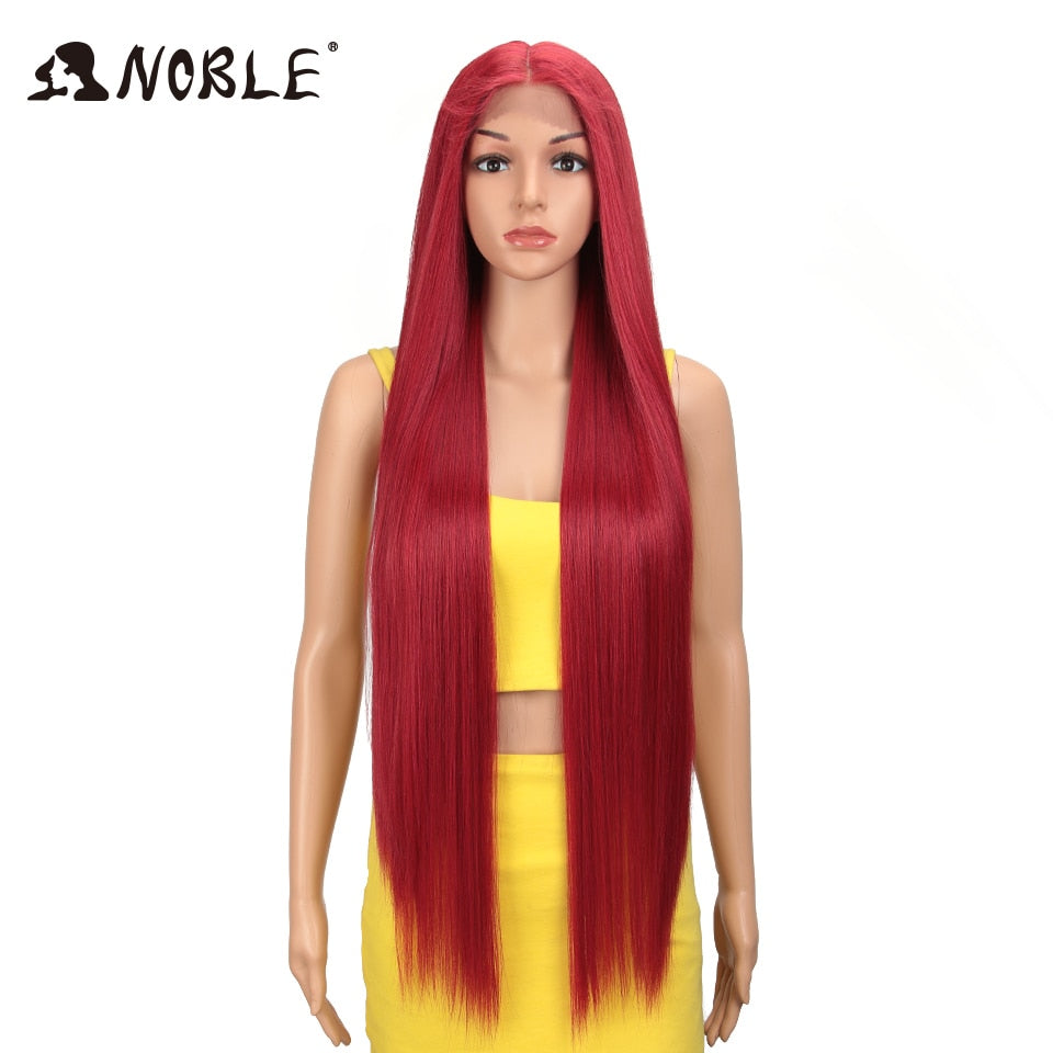 Noble Cosplay Wigs Straight Synthetic Lace WIg 38 Inch Ombre Blonde Lace Wig Cosplay Blonde Synthetic Lace Wig