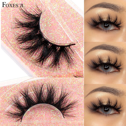 3D Mink Fluffy Soft Wispy Natural Cross Eyelash Extension Reusable False Eyelashes