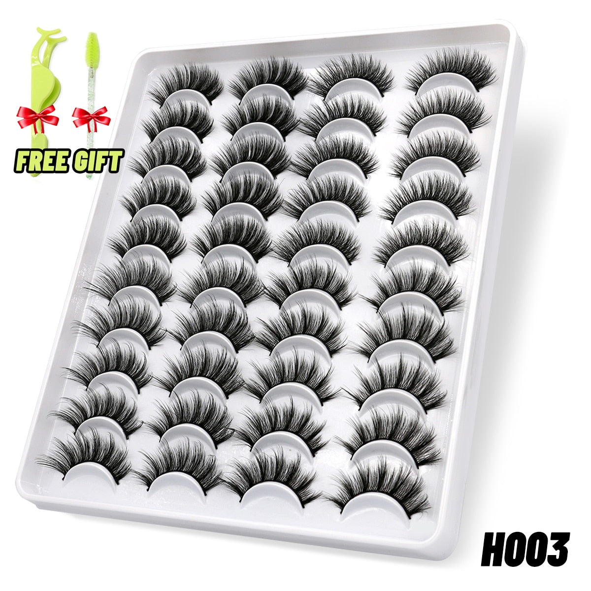 Eyelashes 3D Mink Lashes Fluffy Soft Wispy Natural Cross Eyelash Extension Reusable Lashes Mink False Eyelashes