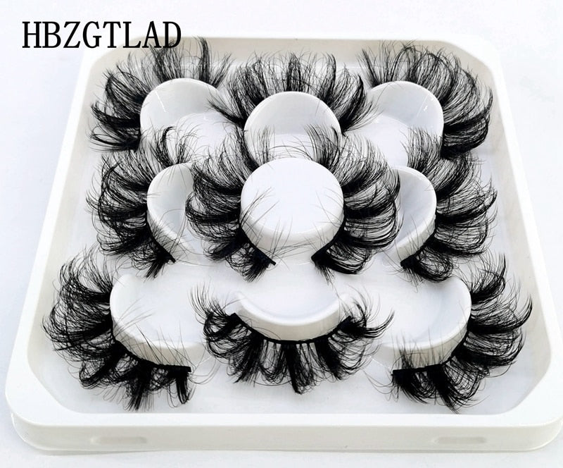 5 pairs natural false eyelashes fake lashes long makeup 3d mink lashes eyelash extension mink eyelashes for beauty