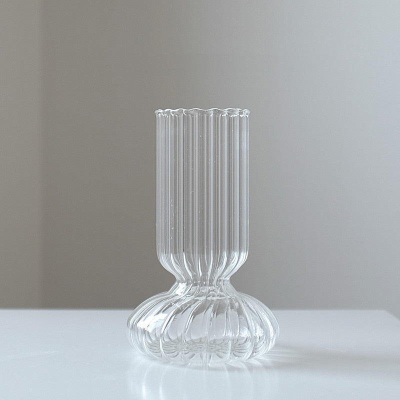 Glass Vase Potted Decoration Nordic Decorative Vase Hydroponic Container Flower Table Vase