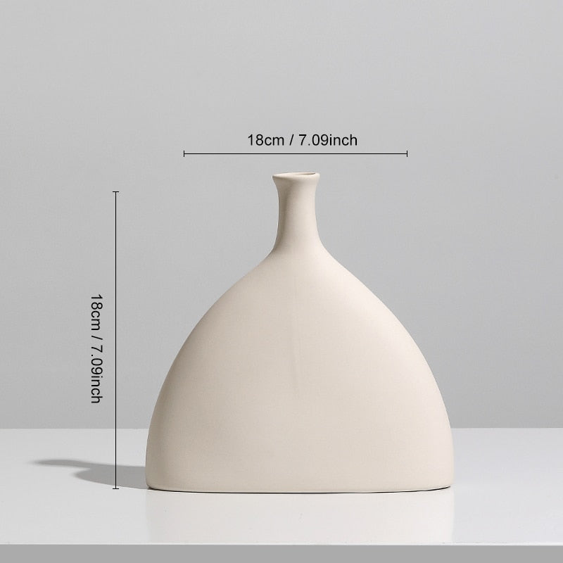 Home Decor Flowers Vase Nordic Ceramic Flower Arrangement Dried Flower Art Home Living Room Decor Vase Decoration