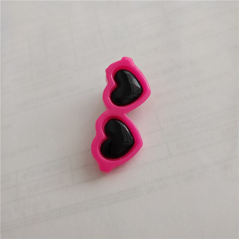 1 pc Pet Lovely Heart Sunglasses Hairpins Pet Dog Bows Hair Clips for Puppy Dogs Cat Yorkie Teddy Pet Hair Decor