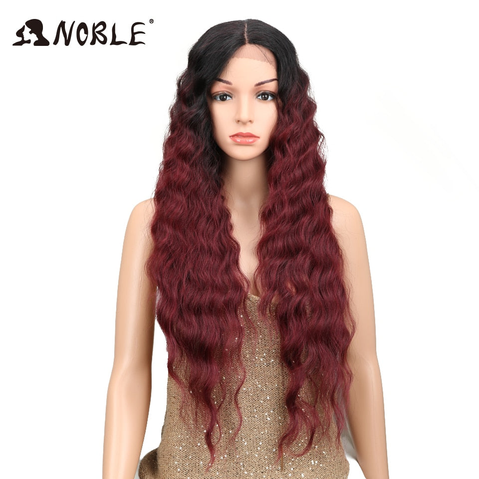 Synthetic Lace Wig 30 Inch Long Wavy Wig Ombre Blonde Wig Synthetic Lace Wigs Cosplay Synthetic Lace Wig