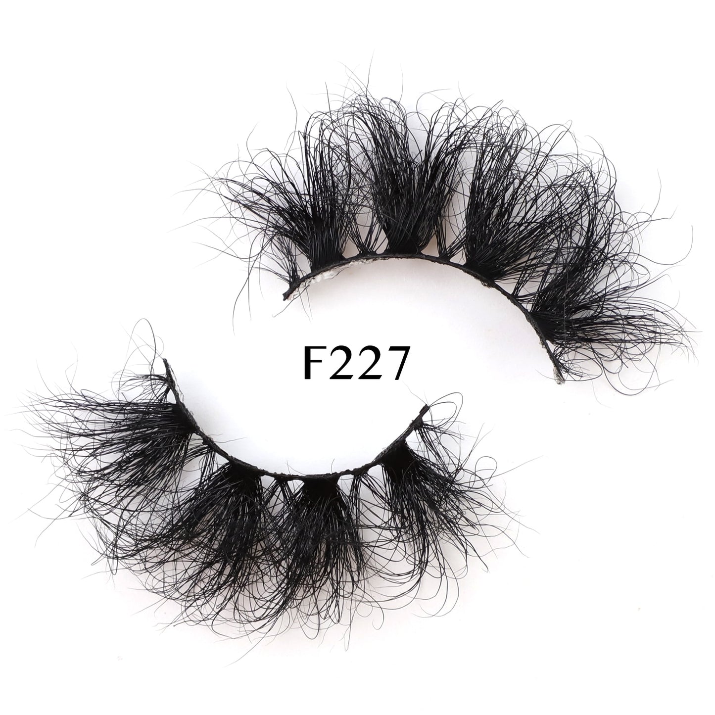 25mm Real Mink Hair Lashes Messy Fluffy Lash Soft Natural Eyelashes 1 Pair Long Crisscross Strip Makeup Beauty Eyelash