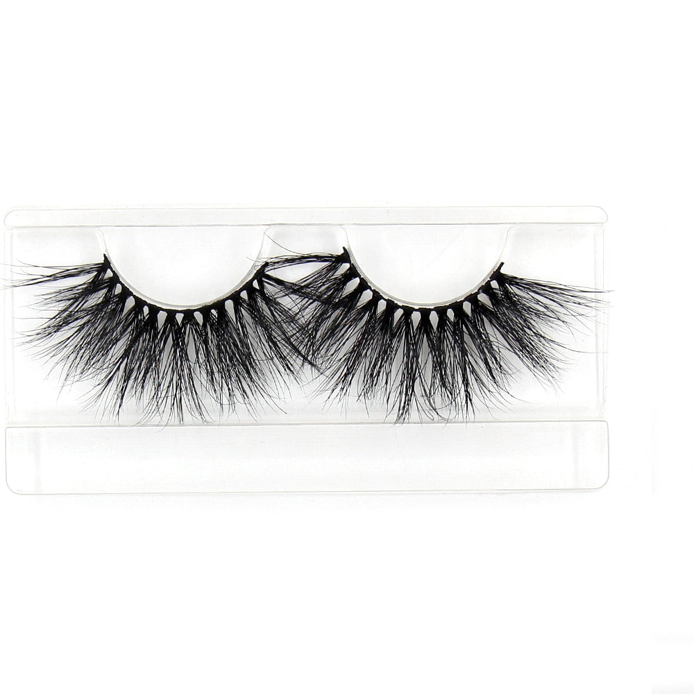 25mm Eyelashes 5D Mink Lashes Thick Crisscross False Eyelashes Fluffy Dramatic Eyelashes Makeup Soft Lashes 38 Styles