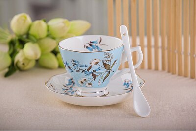 180ML fine bone coffee cup and saucer and spoon, funny fashion design, zakka tazas cafe espresso cup, european coffee mug
