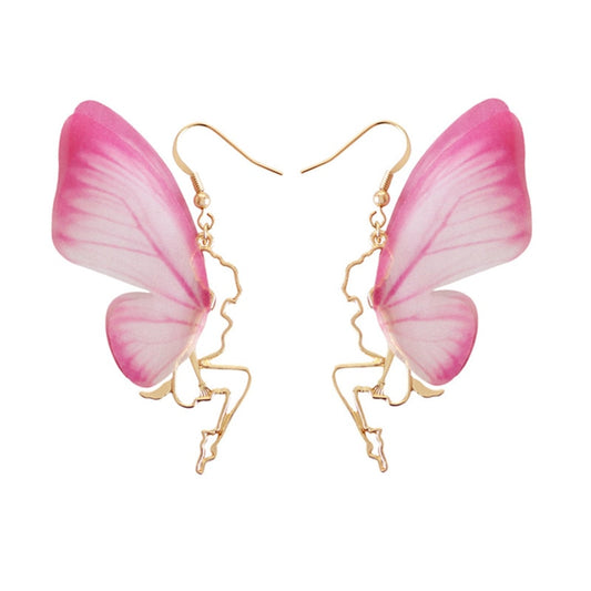butterfly wings earrings temperament butterfly fairy ear hook earrings dream jewelry earring