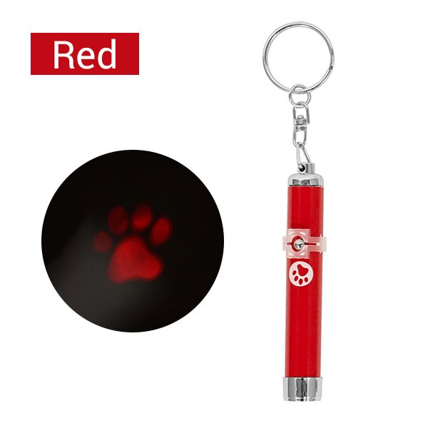 Portable Cat Laser Pointer Toys Training Interactive Cat Magnet with Bright Footprints Fish Mice