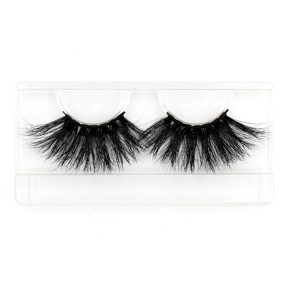 25mm Eyelashes 5D Mink Lashes Thick Crisscross False Eyelashes Fluffy Dramatic Eyelashes Makeup Soft Lashes 38 Styles