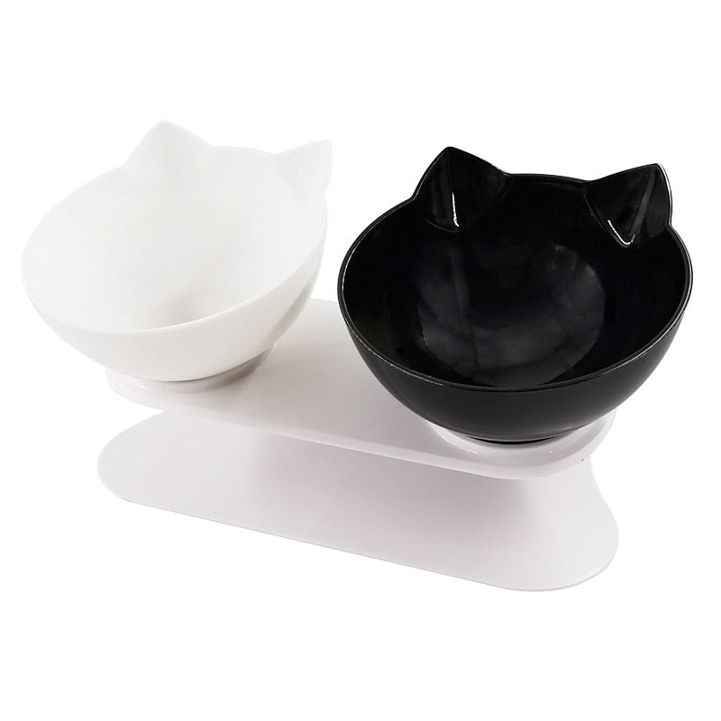 Non-slip Cat Bowls Double Pet Bowls With Raised Stand Pet Food Water Bowls For Cats Feeders