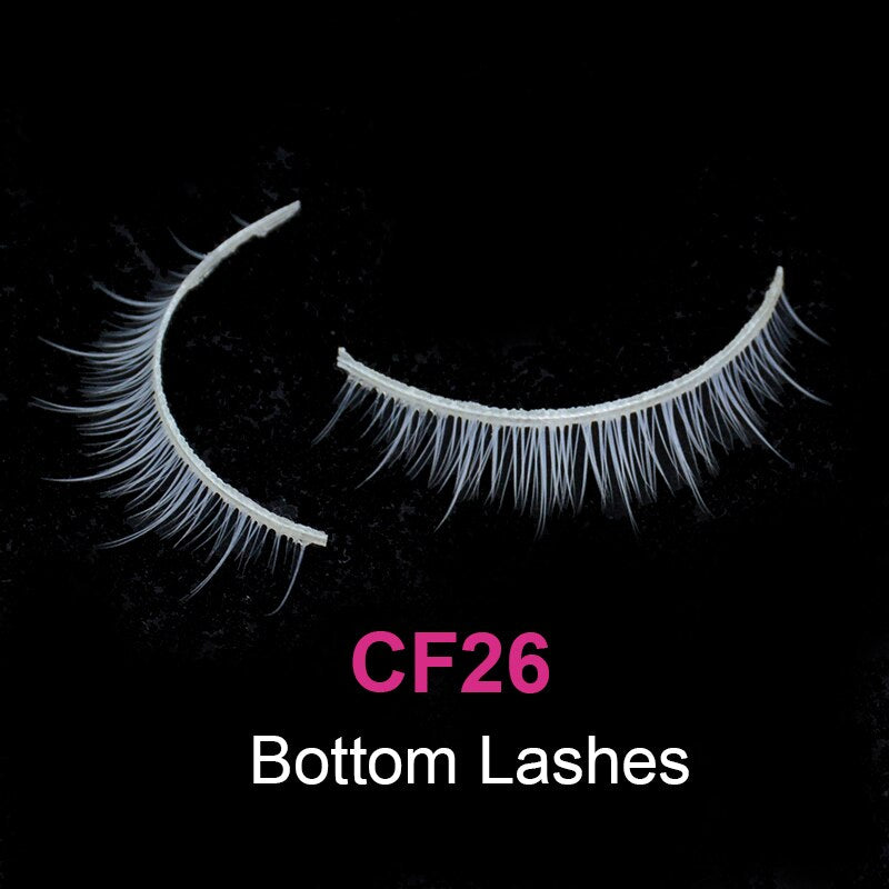 Red Blue Purple Pink Mix 3D Faux Mink Colored Eyelashes Ombre Vegan Strip Lashes Natural Dramatic Fluffy Colourful Cilias Party