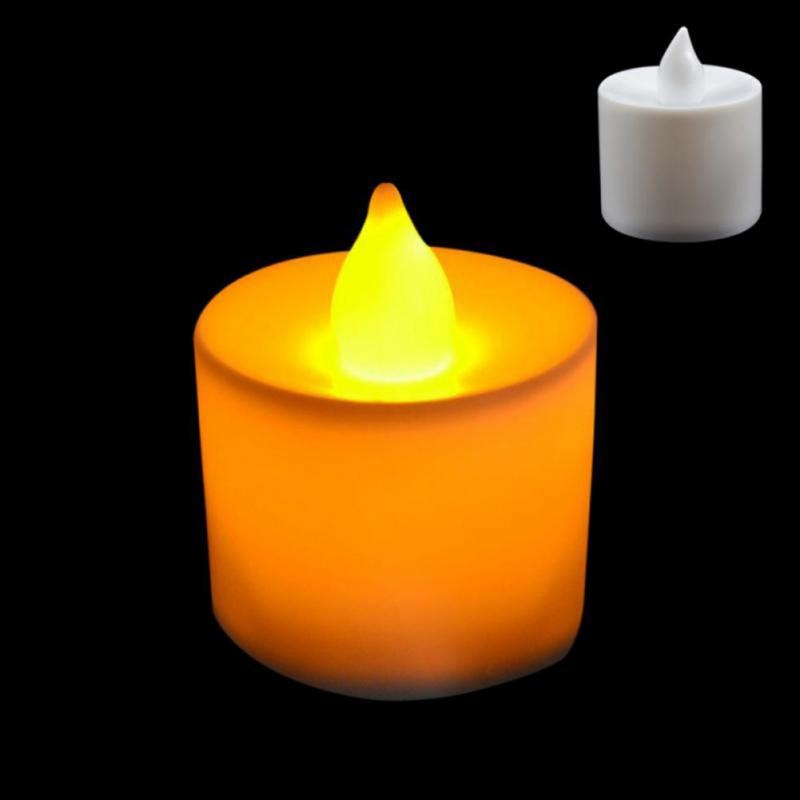 Flameless LED Lights Candles Battery Powered Coloful Flickering Romantic party Home Decor