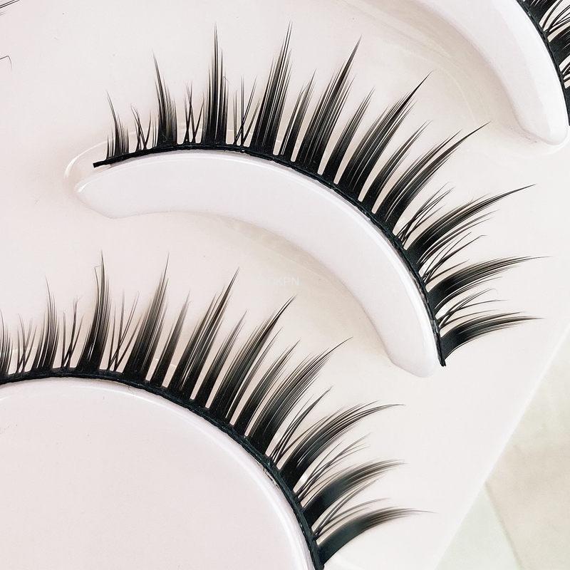 Japanese Natural Eyelashes Cos Thick Eyelashes Prom Performance Long Crossed Eyelashes 5 Pairs Lashes
