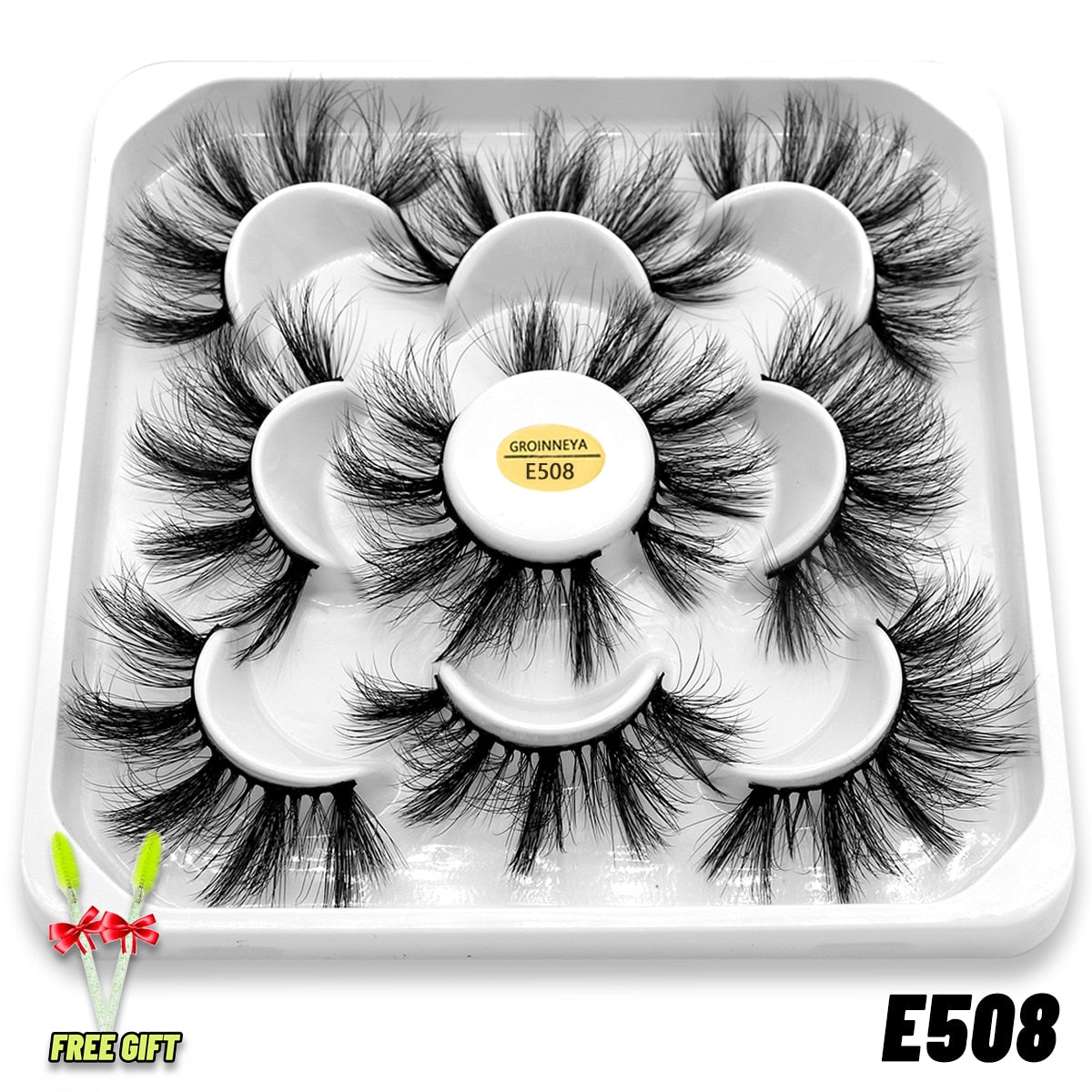 5 Pairs 3D Mink Lashes Natural Eyelashes Dramatic False Eyelashes Faux Cils Fake Eyelashes