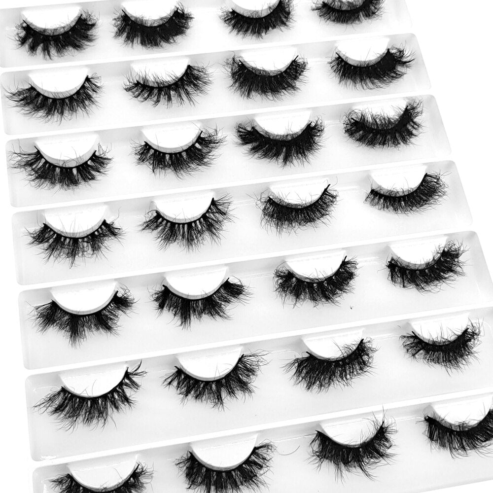 Eyelashes 14Pairs mix 5D Mink Lashes Natural False Eyelashes HandMade Eye Lashes 3D Mink Eyelashes
