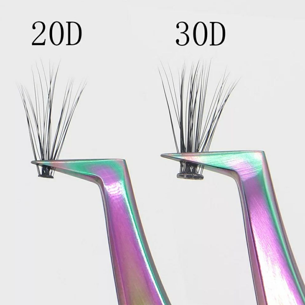 10D/20D/30D Lashes Cluster Eyelash Extension Natural Long Black 3D Volume Effect Faux Bunche