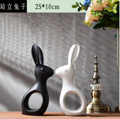Simple Modern Ceramic Figurines Livingroom Ornament Home Furnishing Decoration Crafts Office Ceramic