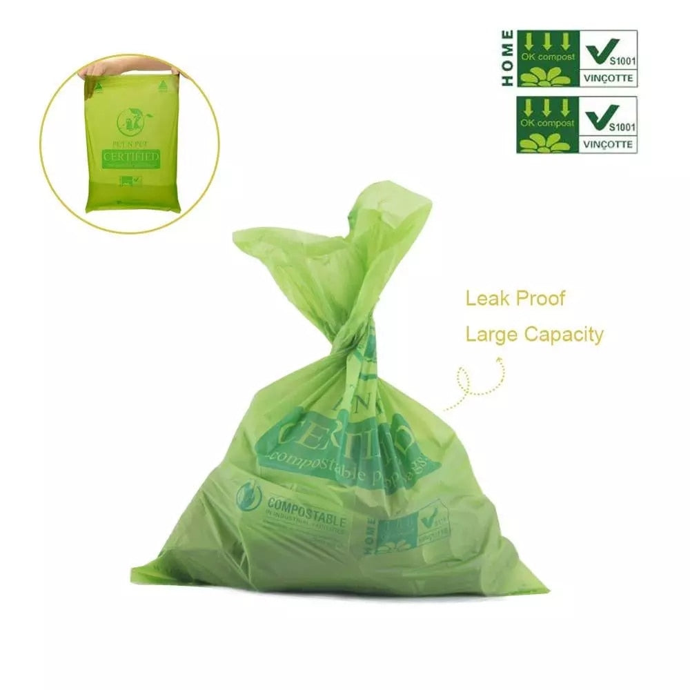 Compostable Dog Cat Poop Bags  240/120 Counts Biodegradable Waste Bag Supplies