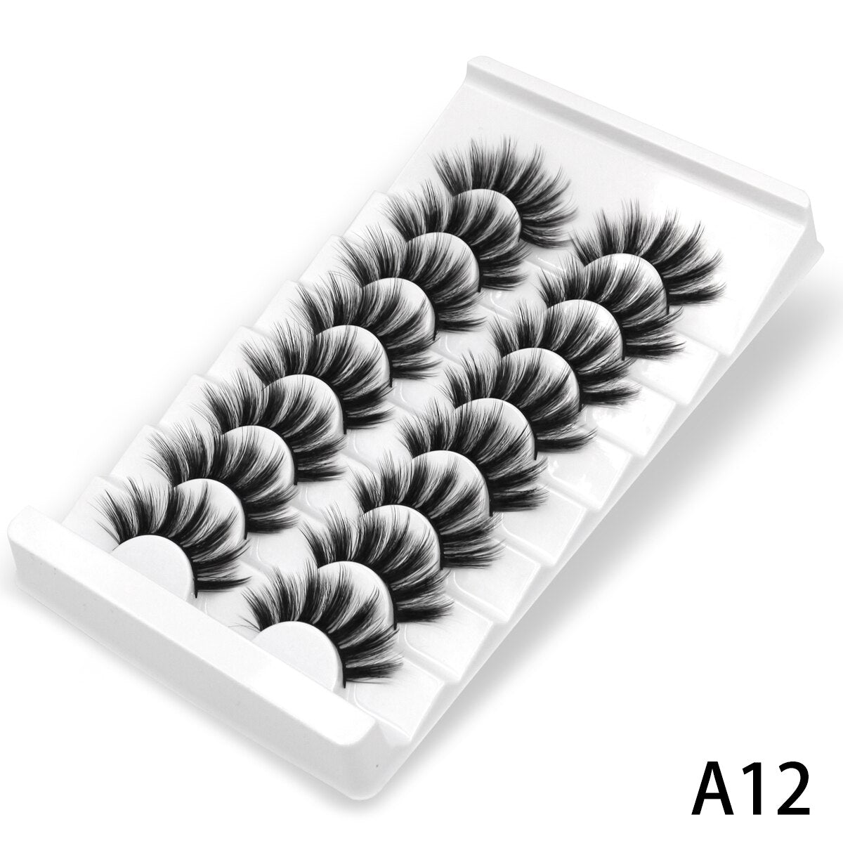 3D Mink Lashes 5/8 Pairs Natural False Eyelashes Fluffy Soft Wispy Volume Dramatic Long Cross Eyelash