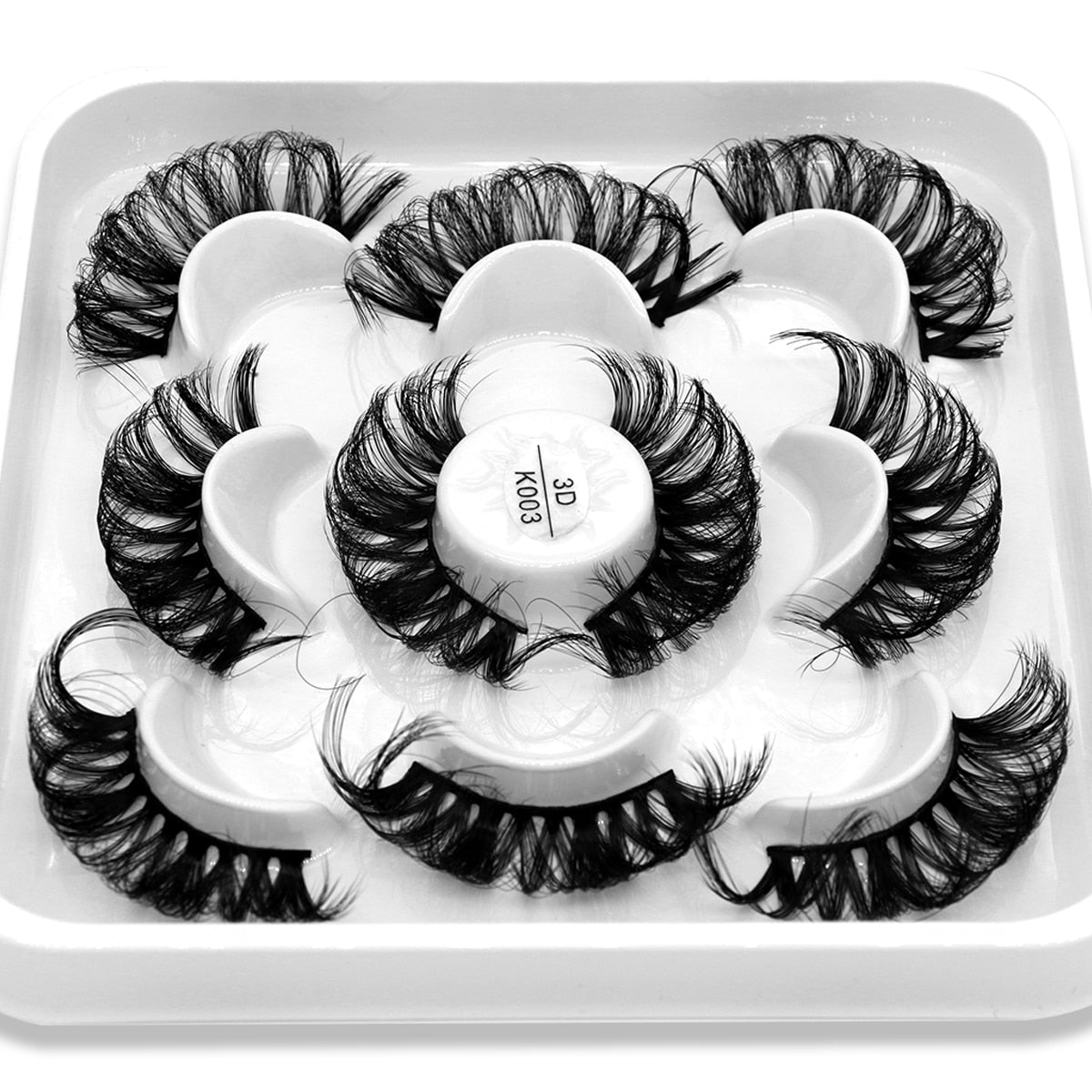 DD Curl 10-23mm Lashes 3D Mink Eyelashes Reusable Fluffy Strip Lashes eyelashes extensions