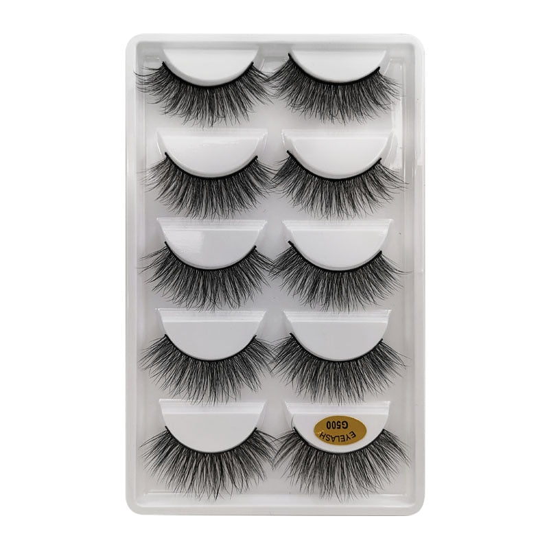 3/5/10 Pair 3D Mink Lashes Natural Eyelash Dramatic False Eyelashes Faux Cils Makeup Fake Eyelash Extension