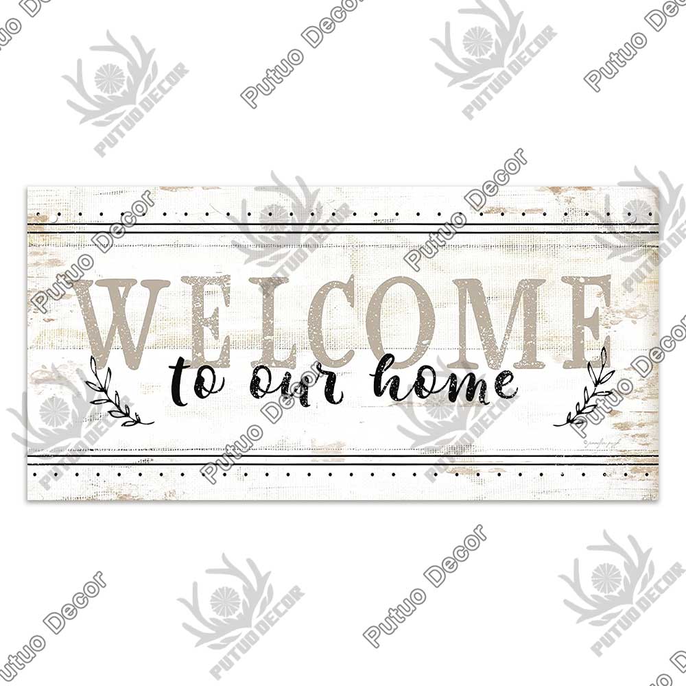Putuo Decor Home Wooden Signs Family Wood Wall Plaque Wood Art Home Decor for Friendship Wooden Pendant Home Wall Decoration