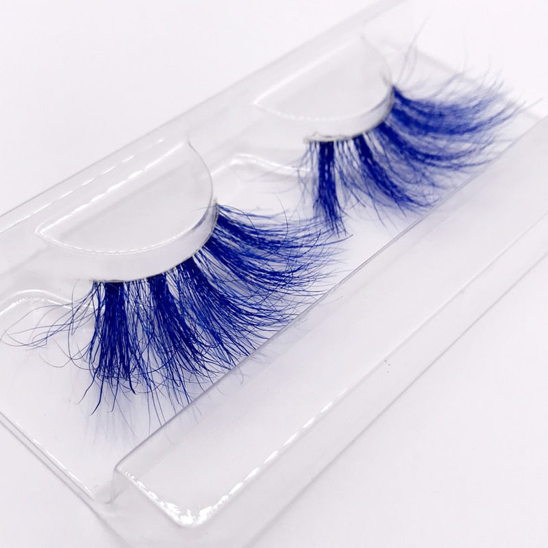 Color 25mm 3D mink fake lashes beauty natural false eyelash packaging box lash extension