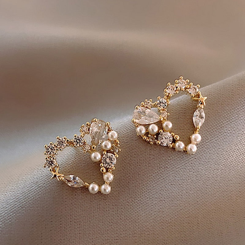 Geometric Pearl Earring Classic Pineapple Pearl Stud Earrings Earrings Jewelry
