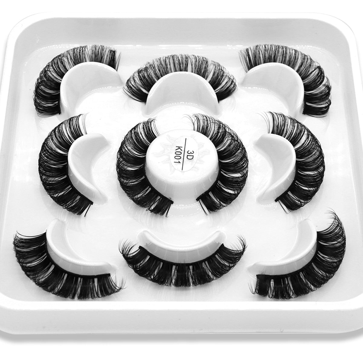 DD Curl 10-23mm Lashes 3D Mink Eyelashes Reusable Fluffy Strip Lashes eyelashes extensions
