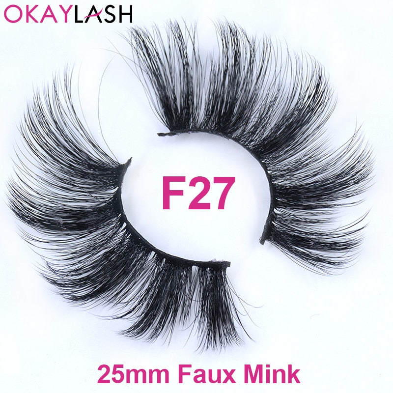 1pair/box real mink color 25mm long siberian eyelashes costume fancy ball dramatic unique colored red blue fake lashes
