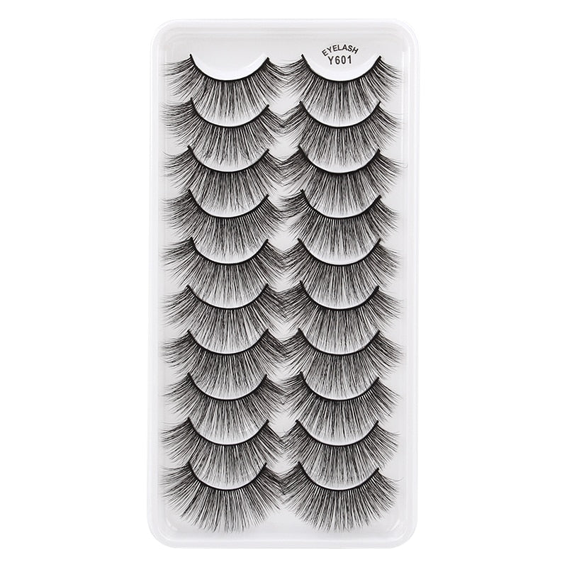 3/5/10 Pair 3D Mink Lashes Natural Eyelash Dramatic False Eyelashes Faux Cils Makeup Fake Eyelash Extension