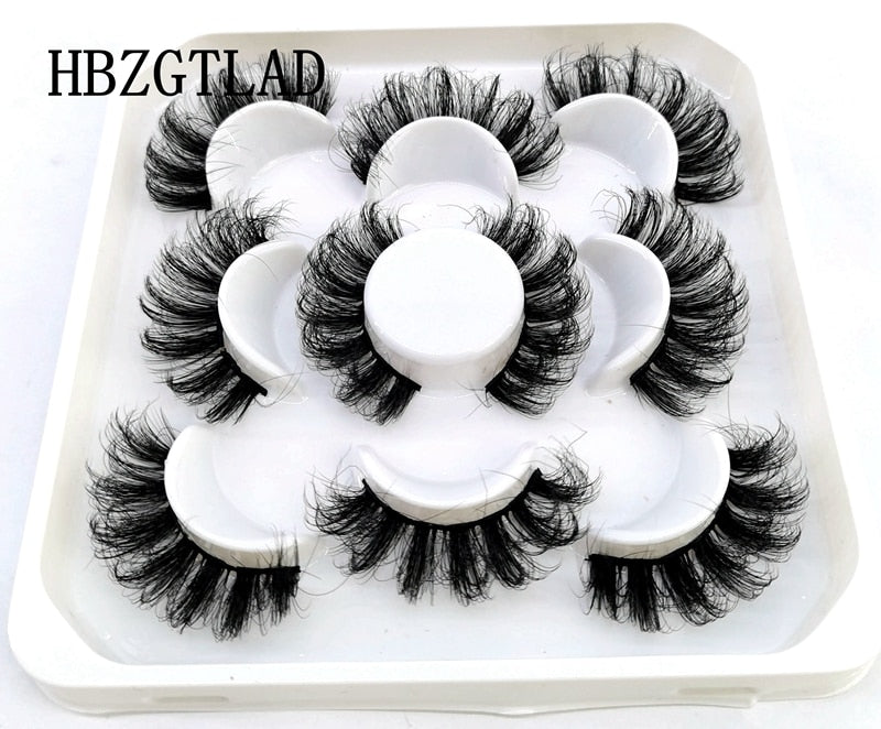 5 pairs natural false eyelashes fake lashes long makeup 3d mink lashes eyelash extension mink eyelashes for beauty