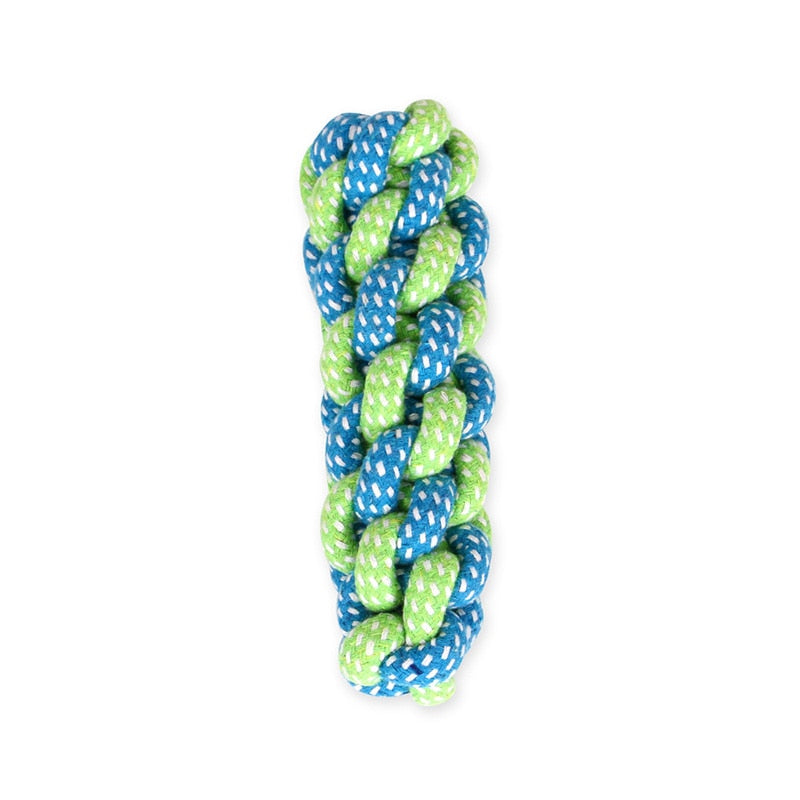 1pc Pet Dog Toy Rope Double Knot Cotton Braided Rope Toy Puppy Chew Cleaning Tooth supplies