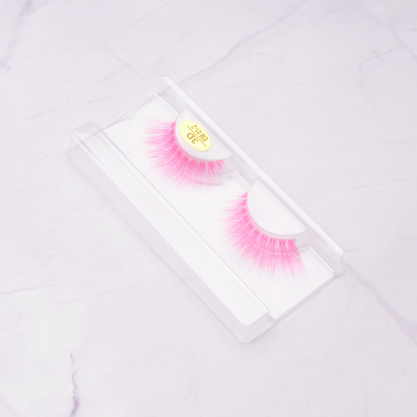 3D Colorful False Eyelashes Faux Mink Lashes Color Pink Blue Yellow Green Halloween Fake Eyelash Fluffy Soft Cil Cilias