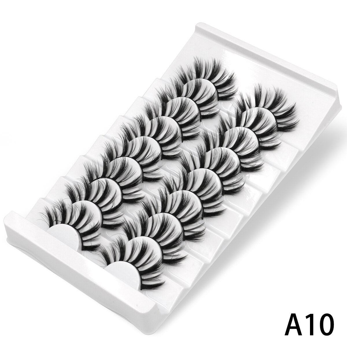 3D Mink Lashes 5/8 Pairs Natural False Eyelashes Fluffy Soft Wispy Volume Dramatic Long Cross Eyelash