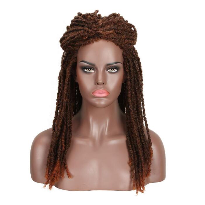 Bella Synthetic Wig 22" Crochet Wig Braids Twist Jumbo Dread Faux Locs Long Wig Dreadlock Hair Braiding Wig