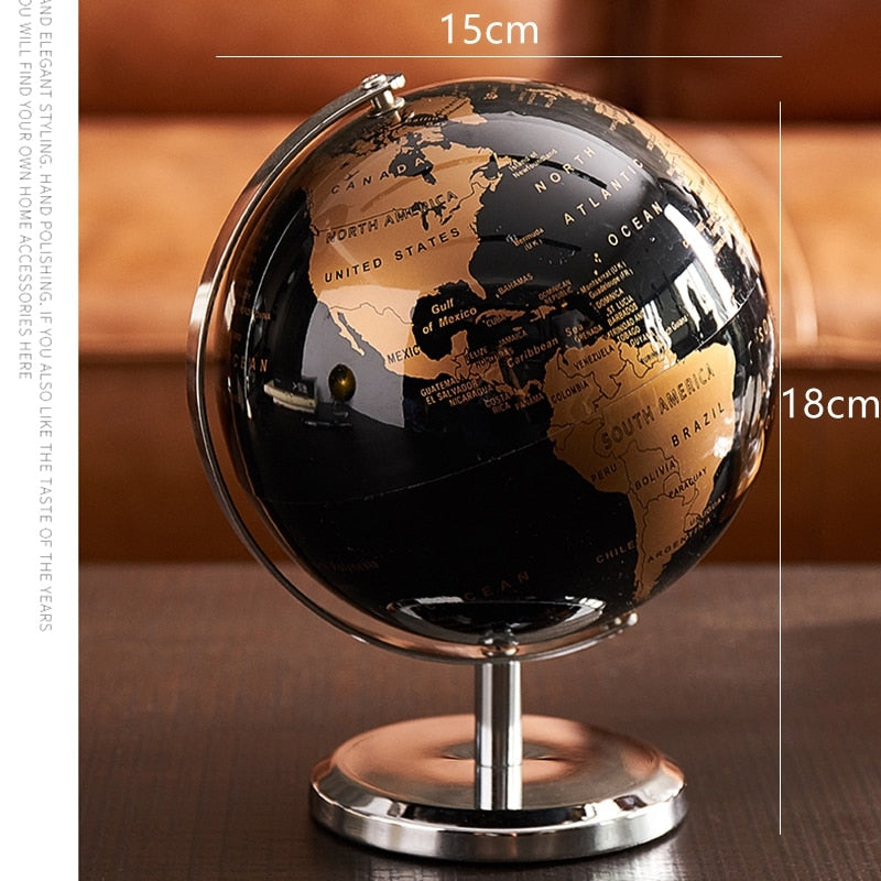 World Globe Mapa Home Decor Accessories Globe Earth  5 Inch Vintage Wooden Globe World Map Geography