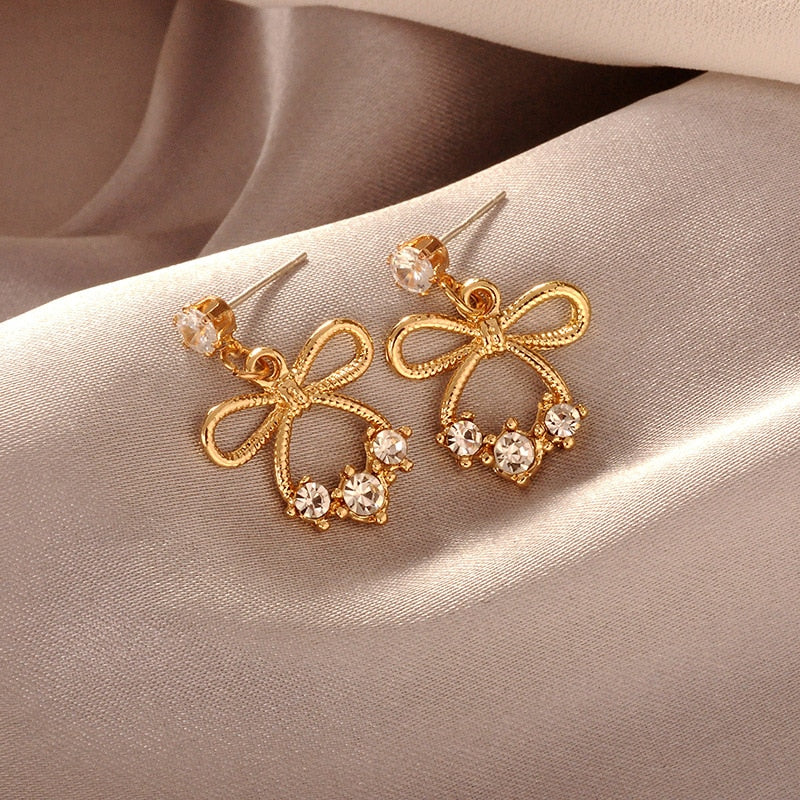Cute Gold Color Butterfly Earring Jewelry