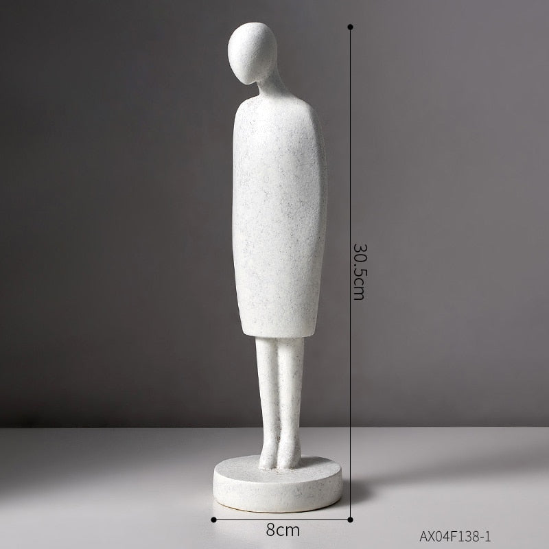 Abstract Sculpture Figurines for Interior Home Decoration Accessories Modern Decorative Figures House Decoration Office Decor