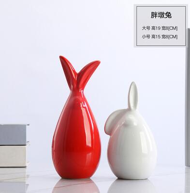Simple Modern Ceramic Figurines Livingroom Ornament Home Furnishing Decoration Crafts Office Ceramic