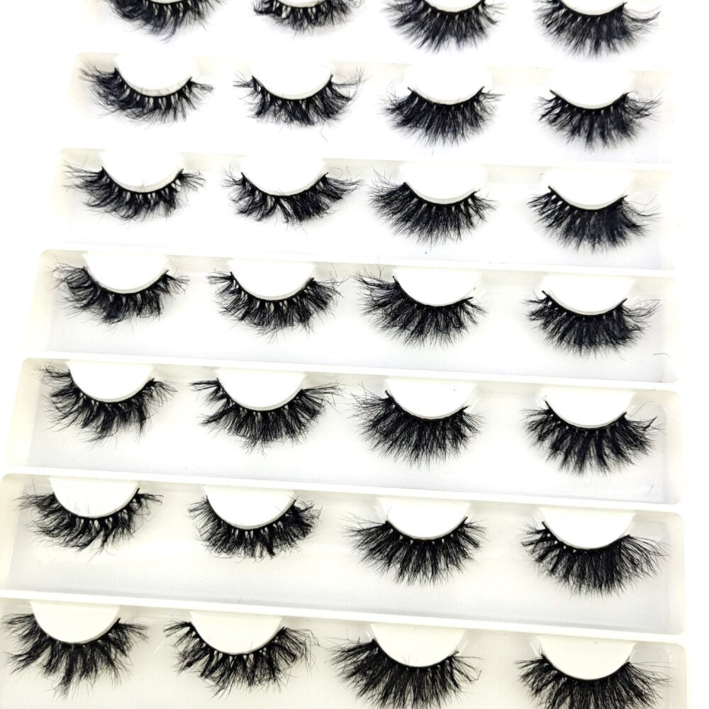 Eyelashes 14Pairs mix 5D Mink Lashes Natural False Eyelashes HandMade Eye Lashes 3D Mink Eyelashes