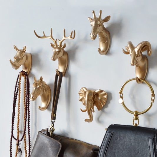 Wall Coat Hook Home Storage Hangers Animal Pattern Decoration Non-marking Nail Screw Install Decor