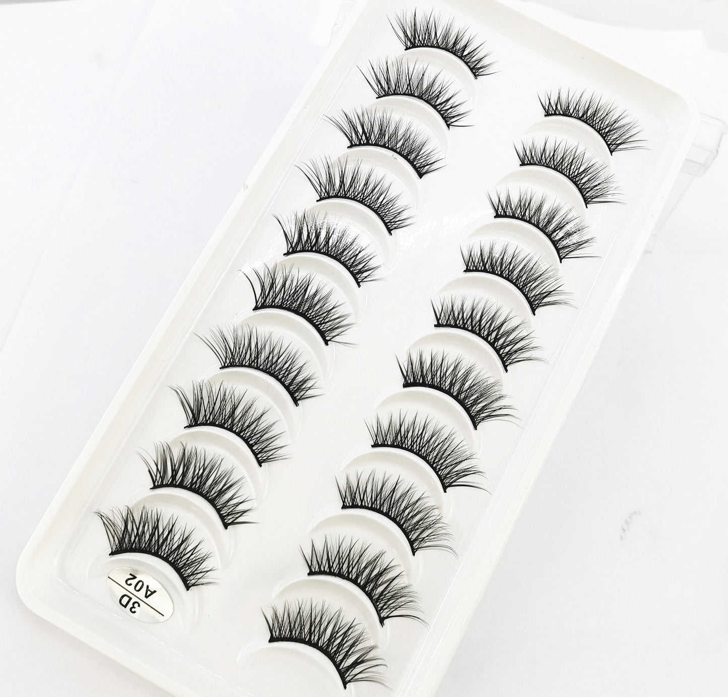 10 Pairs Crisscross Half Eye Lashes Natural False Eyelashes Handmade Faux 3D Mink Lashes Eyelash Extension